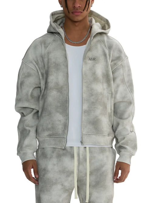 AZUR. Fleece Zip Up Hoodie ODMPOD